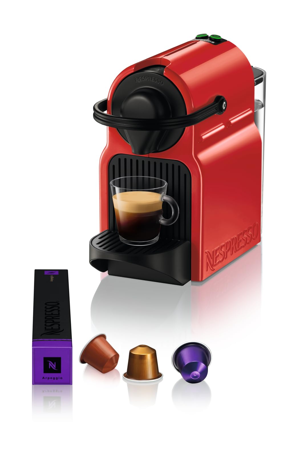 Machine à café Nespresso Inissia rouge espresso - Pramio
