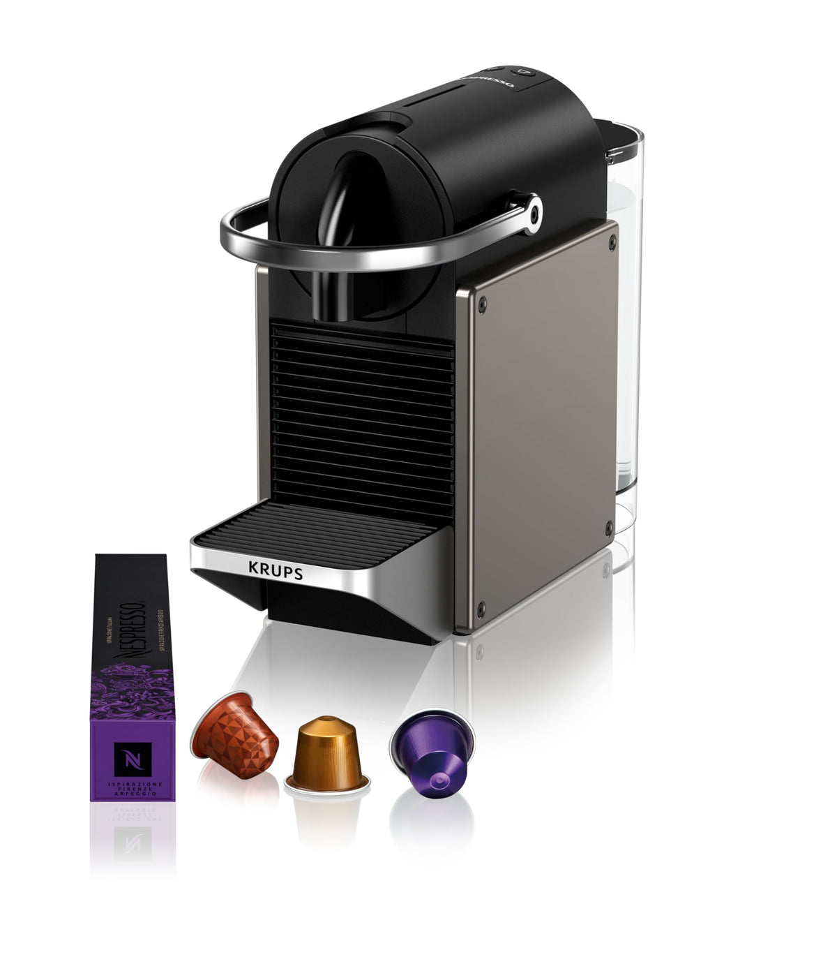 Machine à café Nespresso Pixie titane compacte - Pramio
