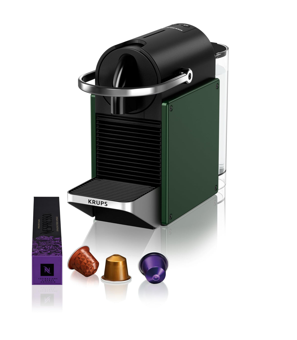 Machine à café Nespresso Pixie vert foncé compacte - Pramio
